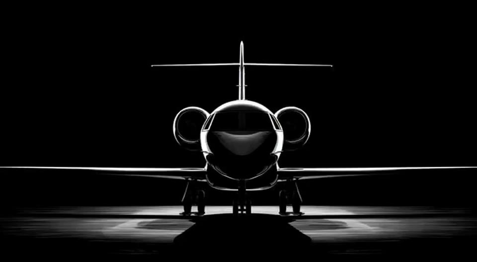 Jet privé Le Courtage Blanc, présentation cinématique